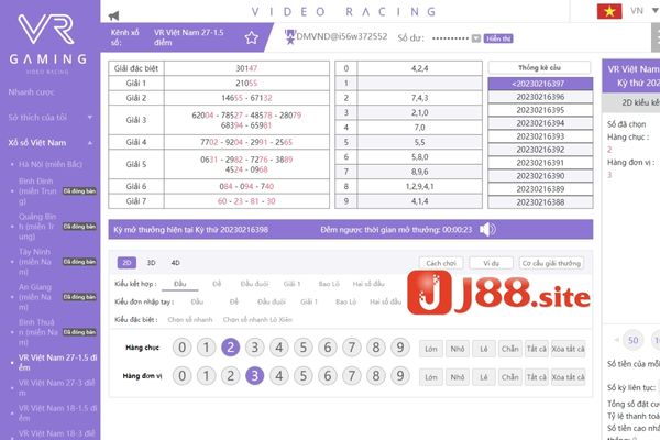 Hướng dẫn cách chơi xổ số J88 tại nhà cái